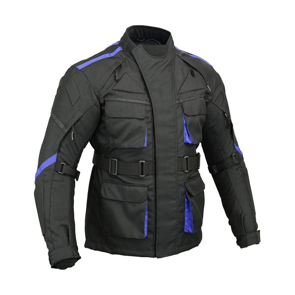 Black Jacket with Blue Touch