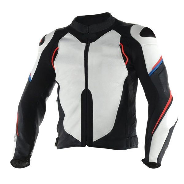Shop White & Black Protector Motorbike Jacket in USA
