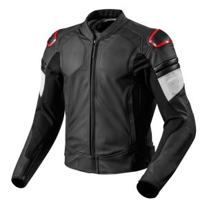 Men’s Black Racer Leather Motorcycle Jacket