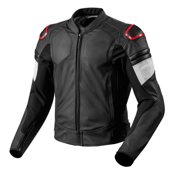 Men’s Black Racer Leather Motorcycle Jacket